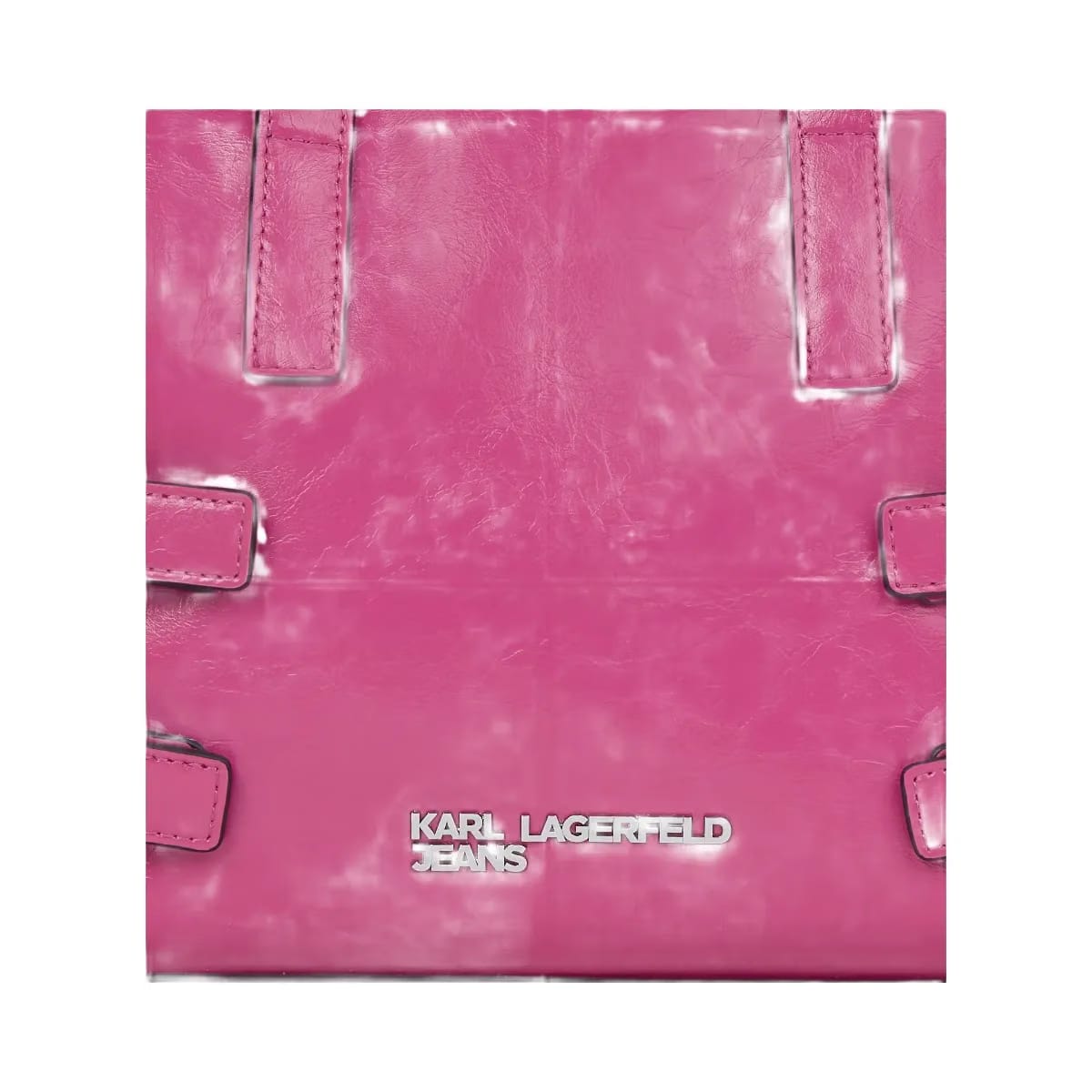 Karl Lagerfeld Buckle Bowling Bag Very Berry