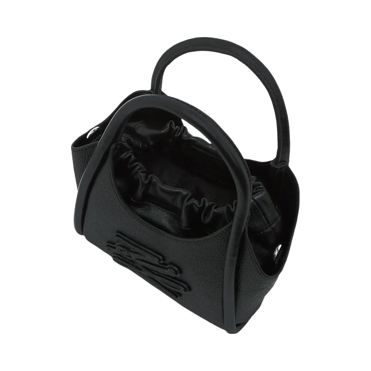 Karl Lagerfeld Autograph Patch Mini Tote Bag Black Nickel