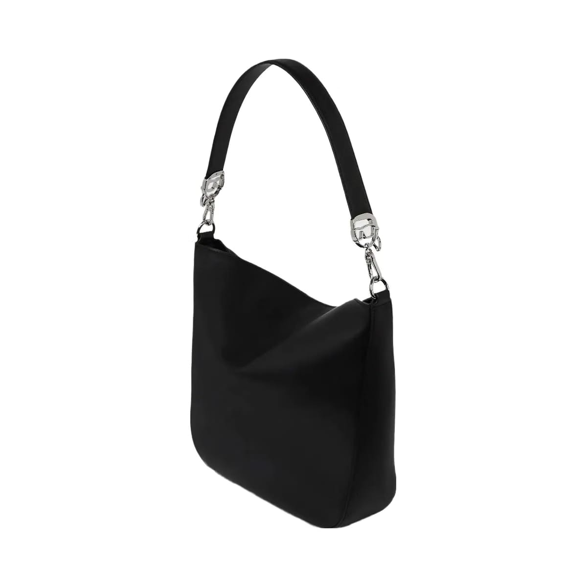 Karl Lagerfeld Ikon Smooth Hobo Bag Black
