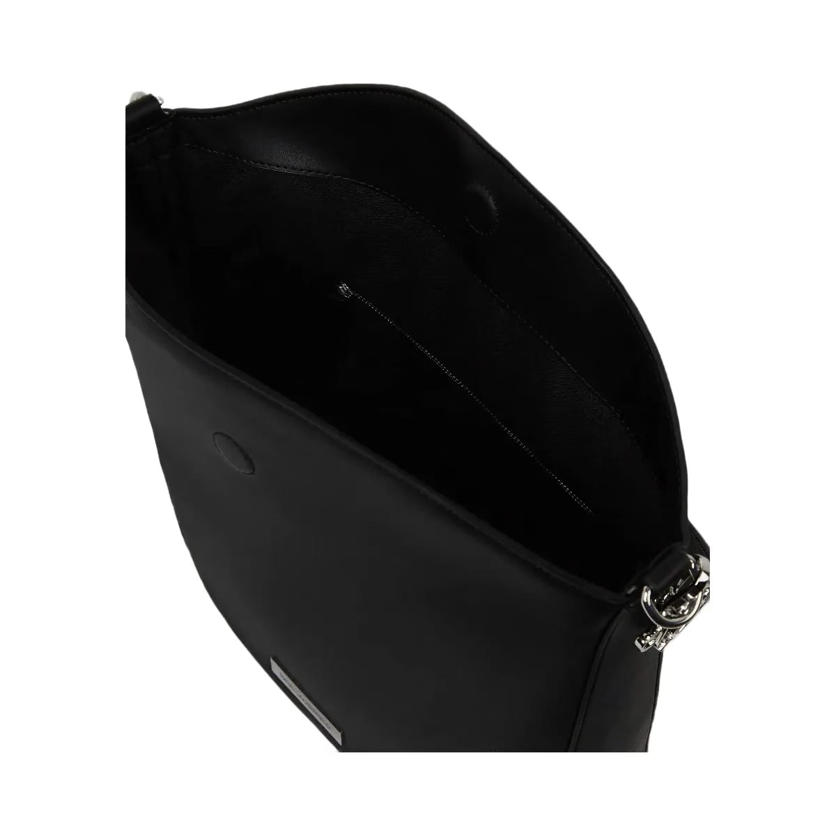 Karl Lagerfeld Ikon Smooth Hobo Bag Black