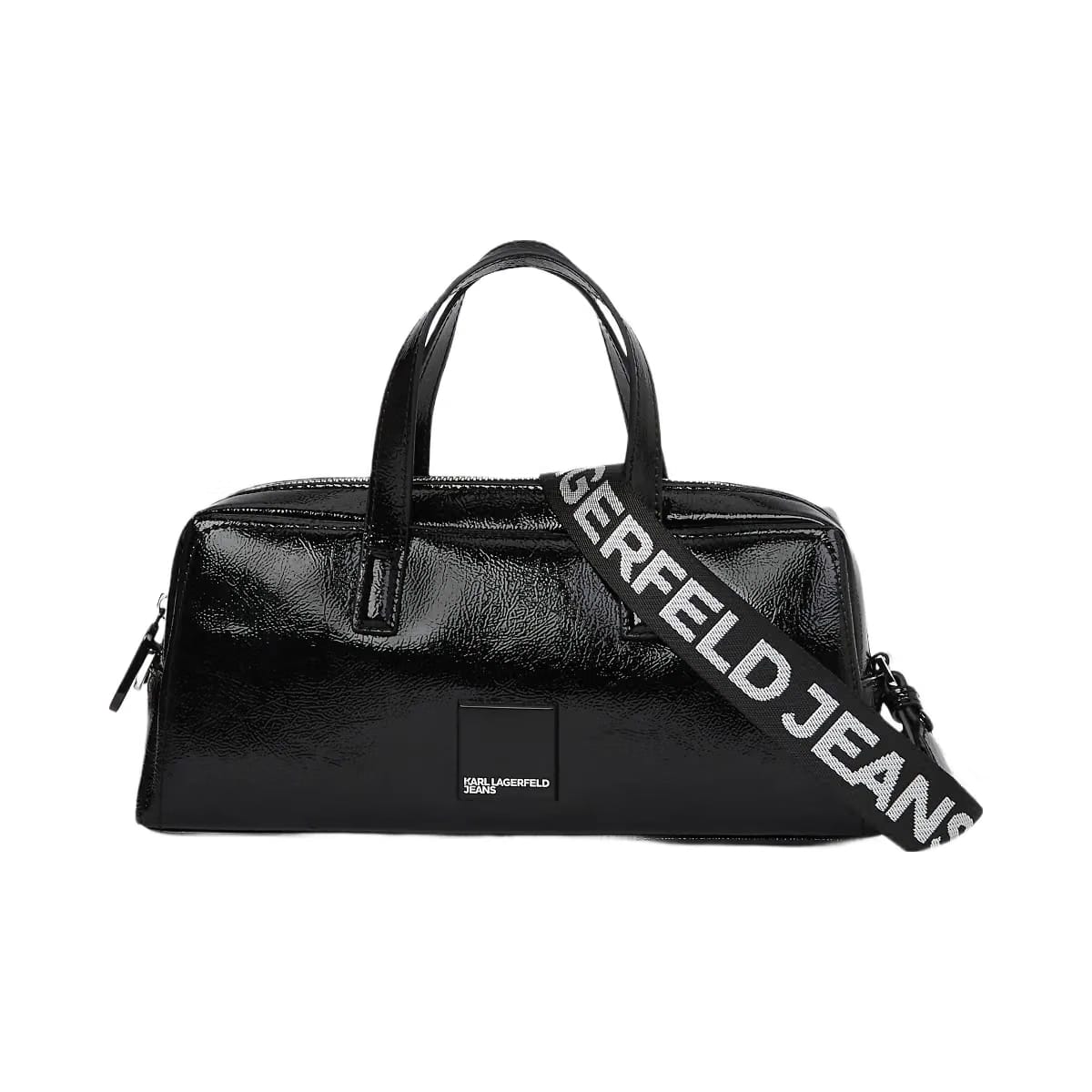Karl Lagerfeld Glossy Bowling Bag Black