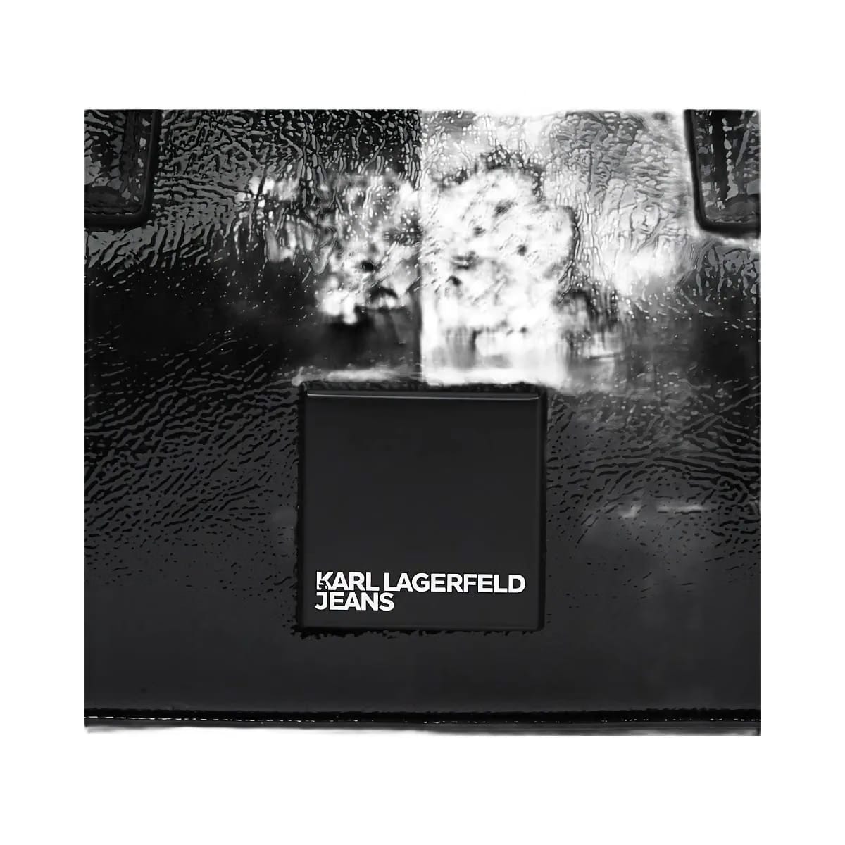 Karl Lagerfeld Glossy Bowling Bag Black