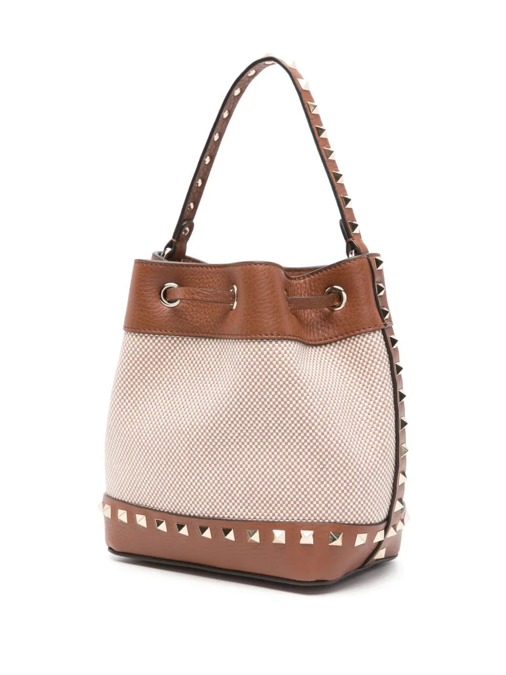 Rockstud-detail bucket bag
