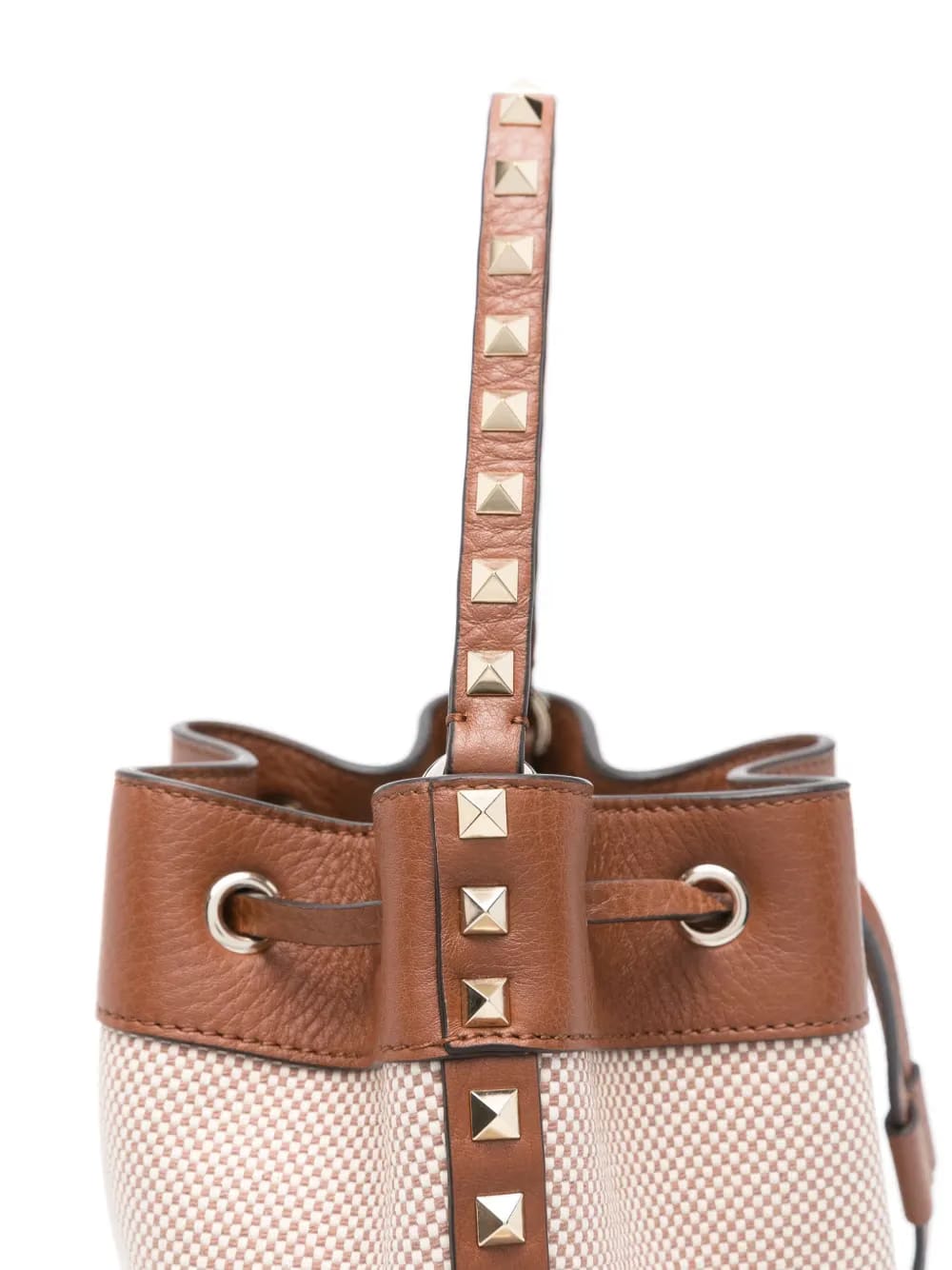 Rockstud-detail bucket bag