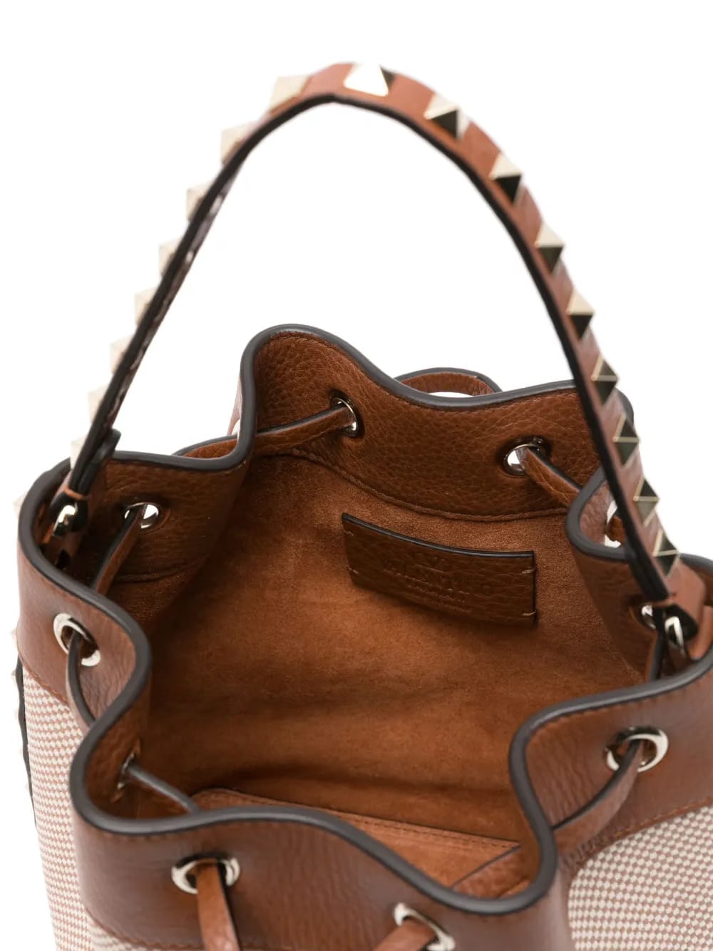 Rockstud-detail bucket bag