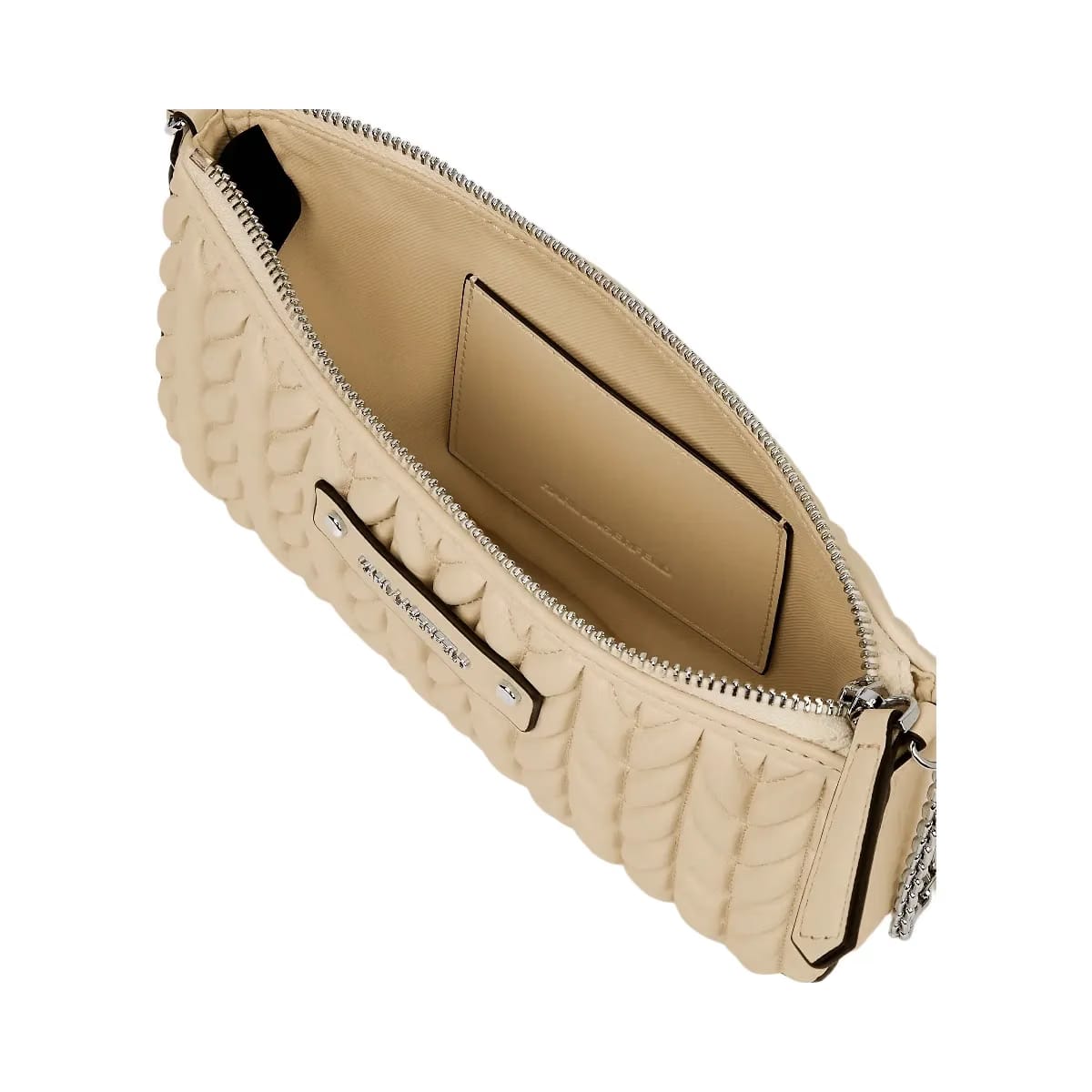 Karl Lagerfeld Weave Mini Shoulder Bag Safari