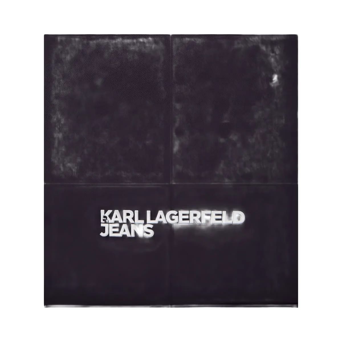 Karl Lagerfeld Large Cord Nylon Shoulder Bag Black