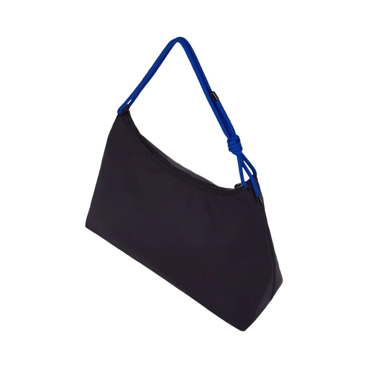 Karl Lagerfeld Large Cord Nylon Shoulder Bag Black