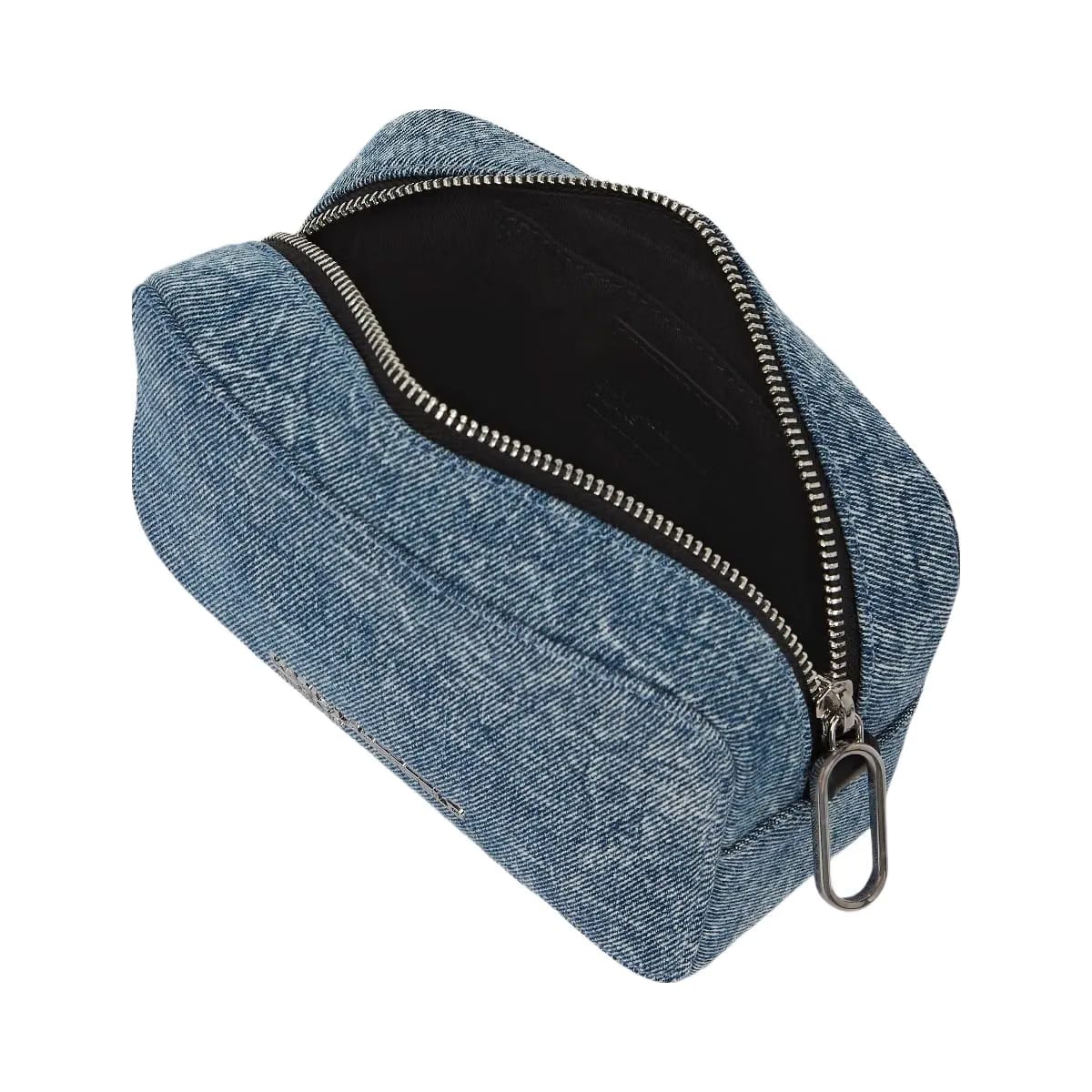 Karl Lagerfeld Denim Chain Camera Bag Washed Medium Blue