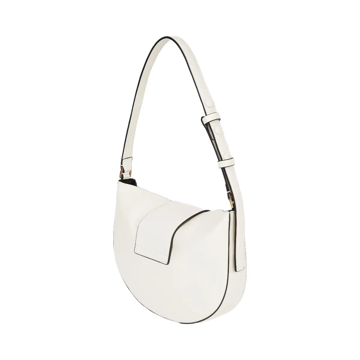 Karl Lagerfeld Signature Moon Bag Off White
