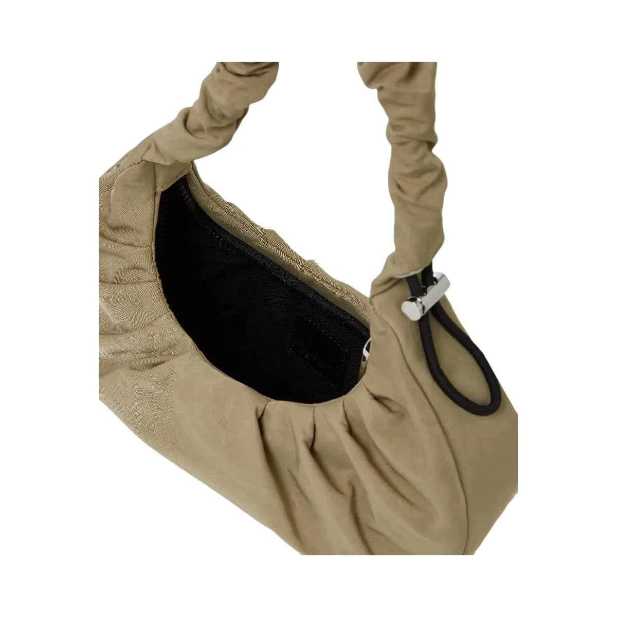 Karl Lagerfeld Gathered Small Hobo Bag Travertine