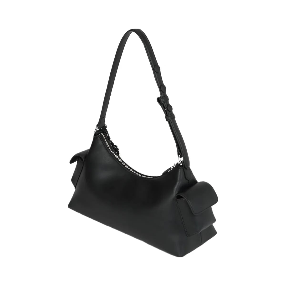 Karl Lagerfeld Ikon Smooth Cargo Shoulder Bag Black