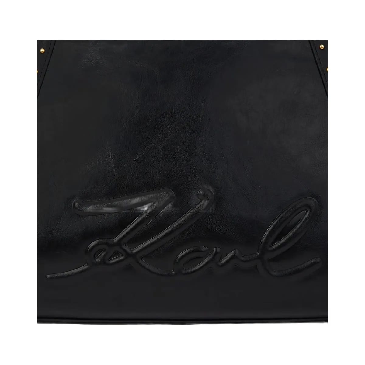 Karl Lagerfeld Ville Medium Studded Tote Bag Black Gold
