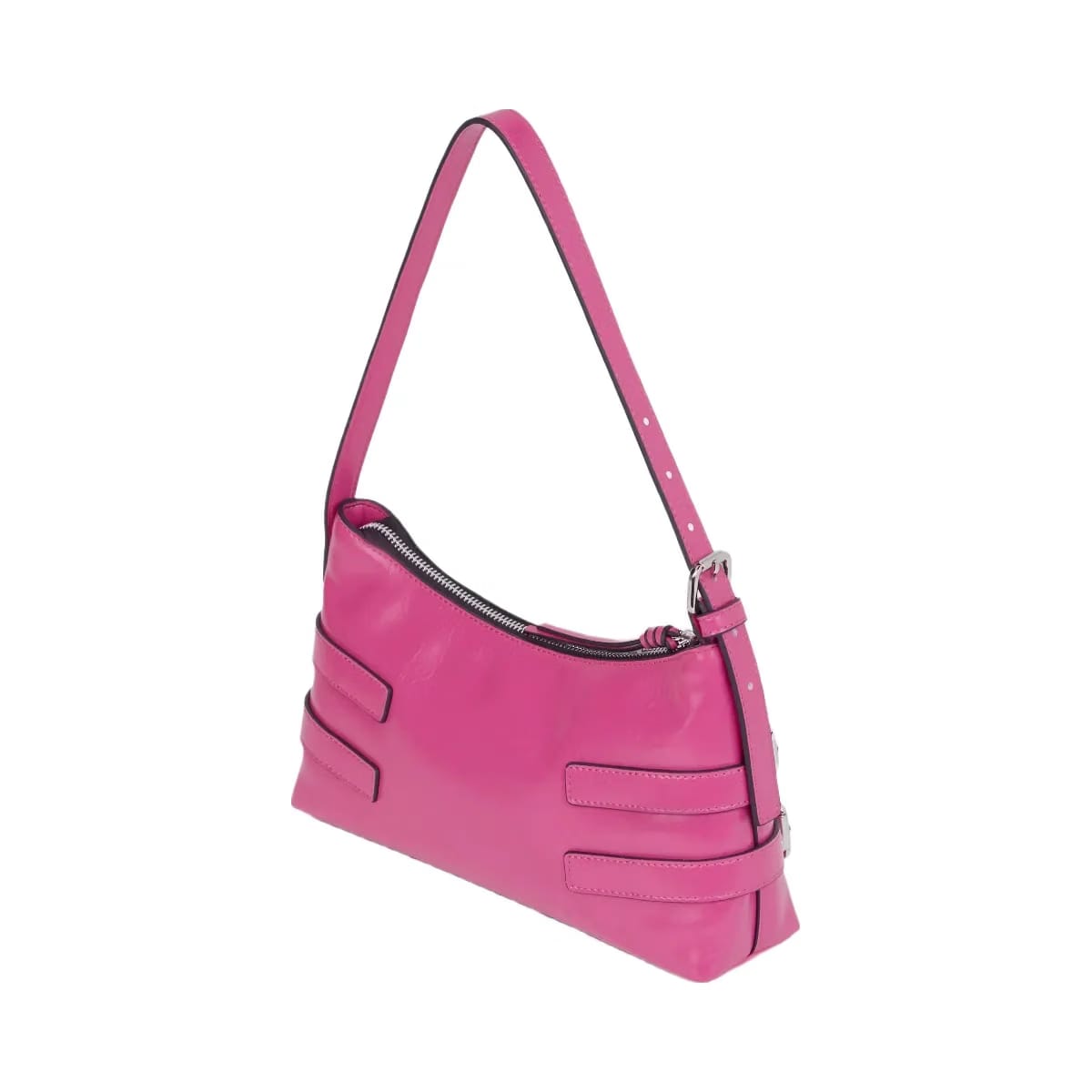 Karl Lagerfeld Buckle Shoulder Bag Very Berry