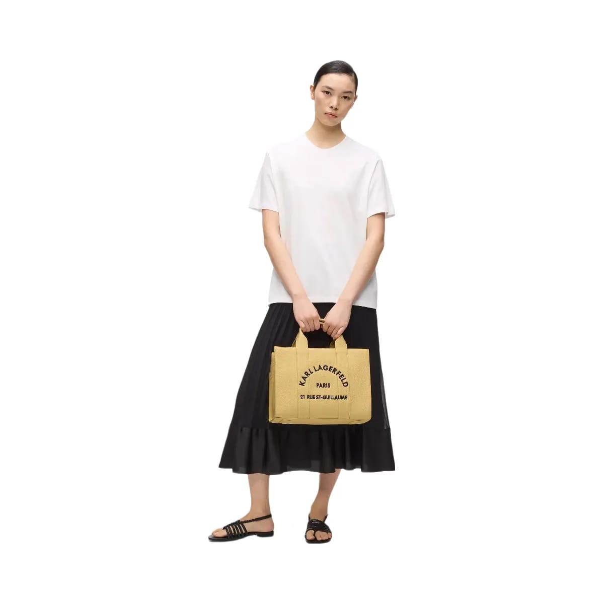 Karl Lagerfeld Rue St-Guillaume Medium Tote Bag Sunlight