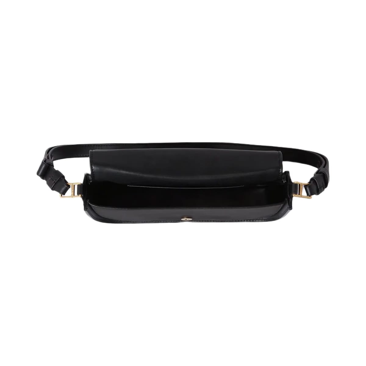 Karl Lagerfeld Signature Two-Way Crossbody Bag Black Vibration Gold