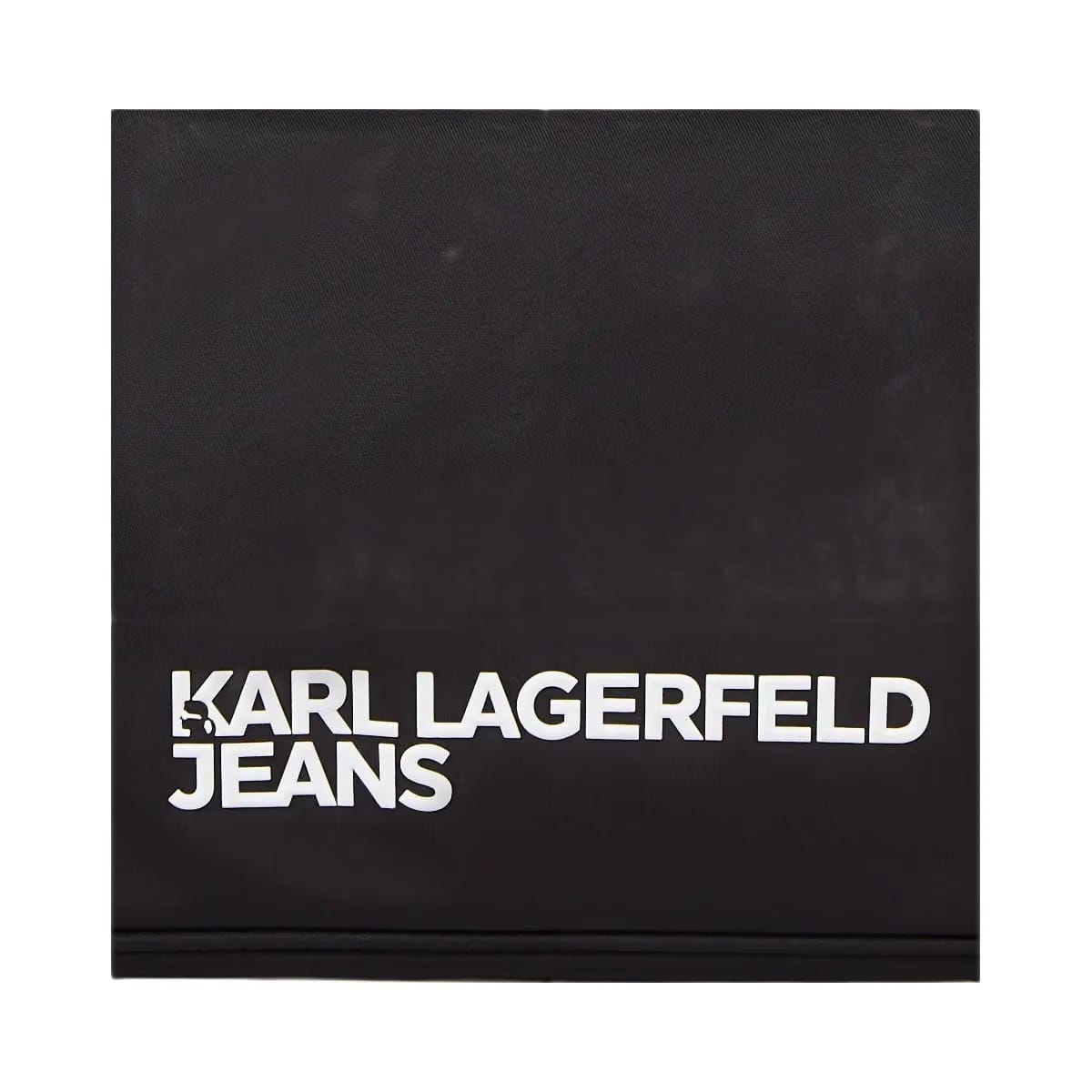 Karl Lagerfeld Logo Nylon Shoulder Bag Black
