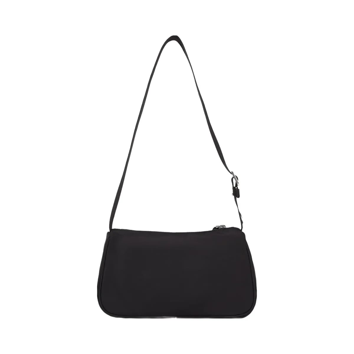 Karl Lagerfeld Logo Nylon Shoulder Bag Black