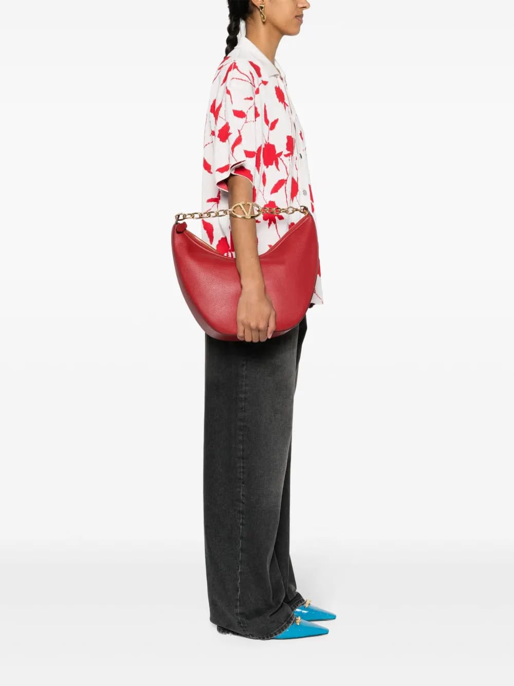 medium VLogo Moon Hobo bag