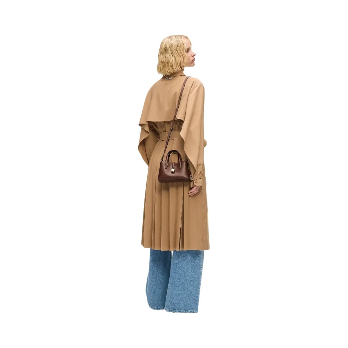 Karl Lagerfeld Autograph Padlock Mini Shoulder Bag Dark Friar Brown