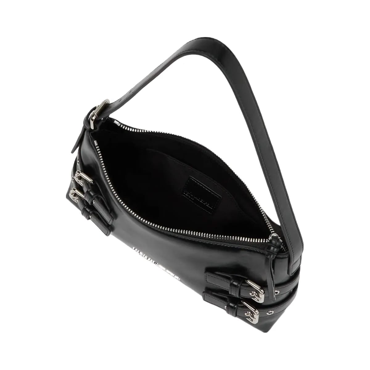 Karl Lagerfeld Buckle Shoulder Bag Black