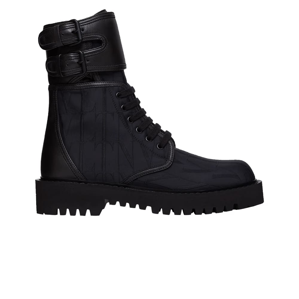 Valentino Campsite Combat Boot VLTN Times - Black