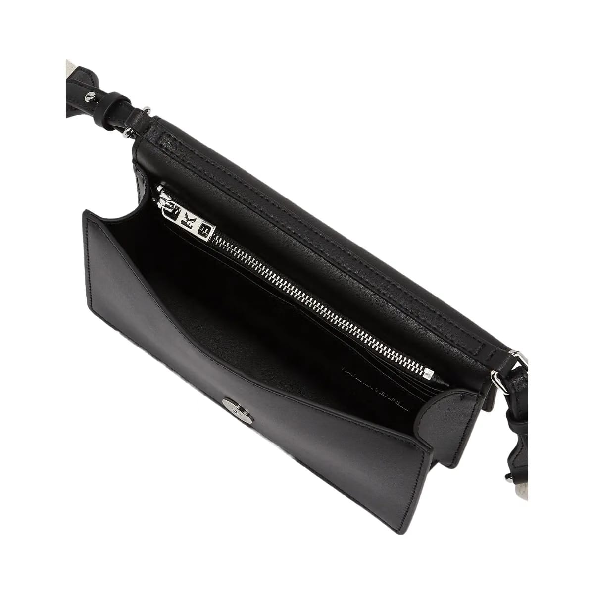 Karl Lagerfeld Circle Mini Crossbody Bag Black Nickel