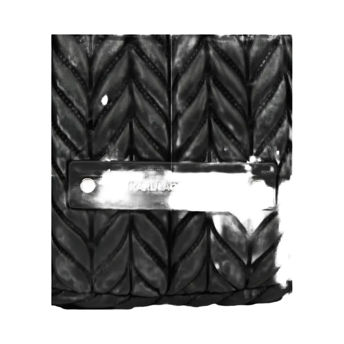 Karl Lagerfeld Weave Small Hobo Bag Black Nickel