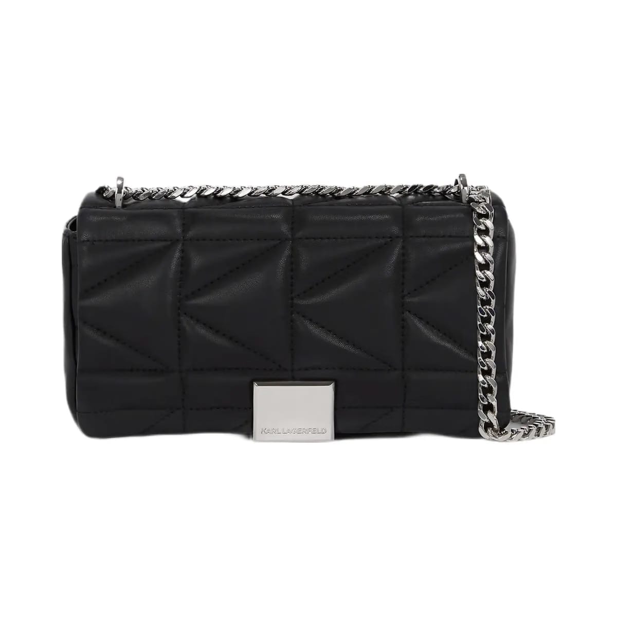 Karl Lagerfeld Kuilt Small Crossbody Bag Black Nickel