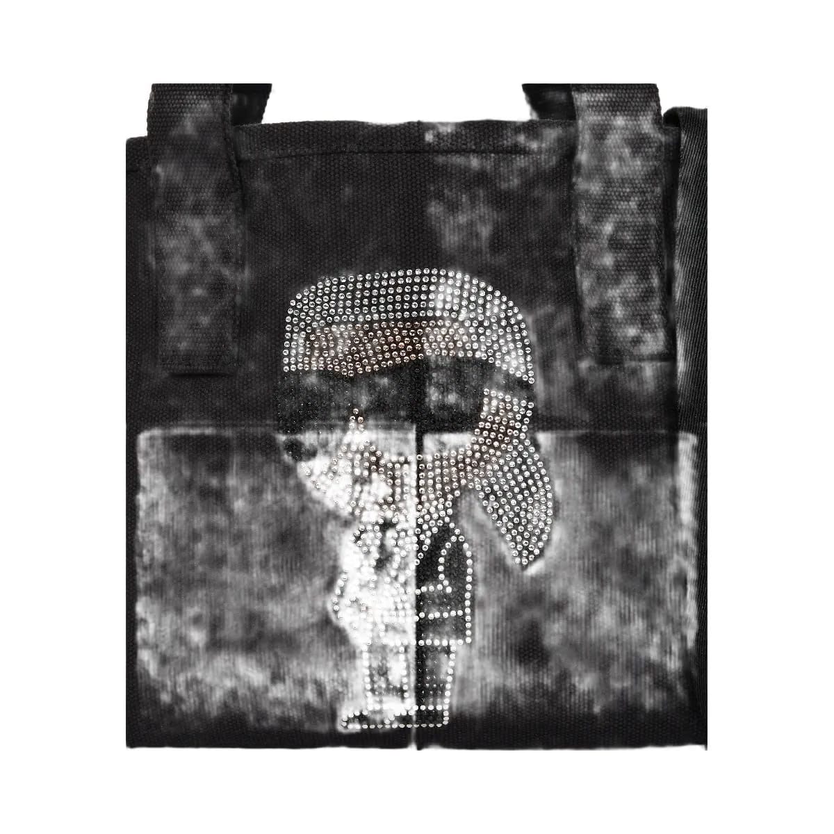 Karl Lagerfeld Ikon Small Rhinestone Shopper Black
