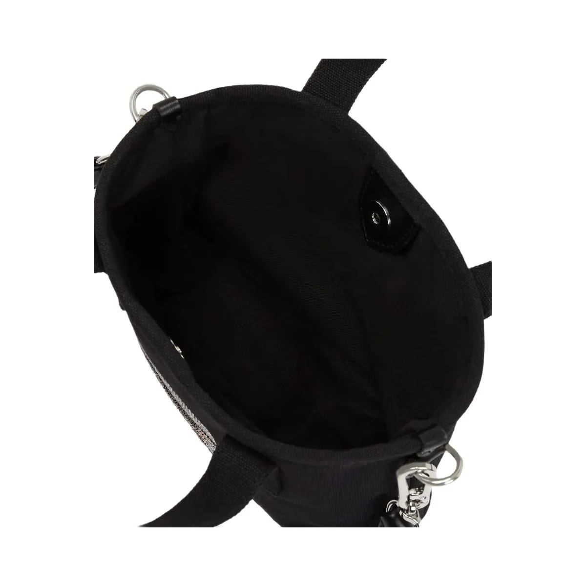 Karl Lagerfeld Ikon Small Rhinestone Shopper Black