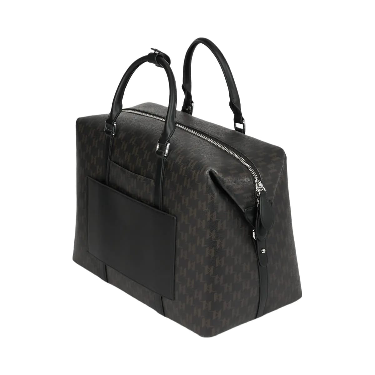 Karl Lagerfeld Ikon Monogram Weekender Bag Brown Monogram