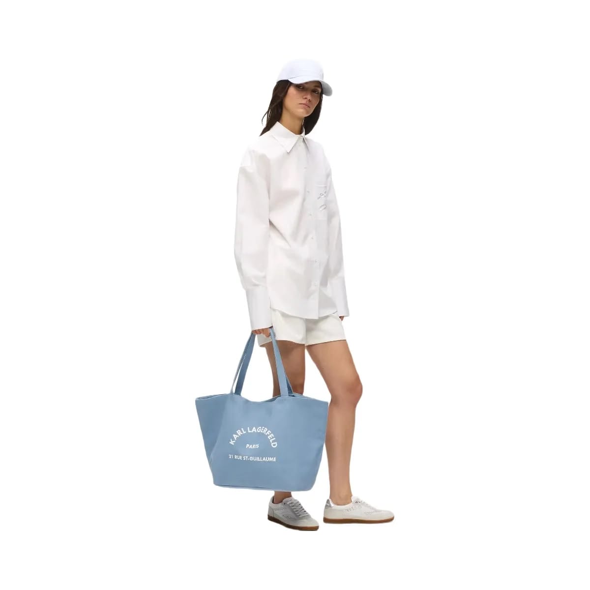Karl Lagerfeld Rue St-Guillaume Shopper Blue Bloom