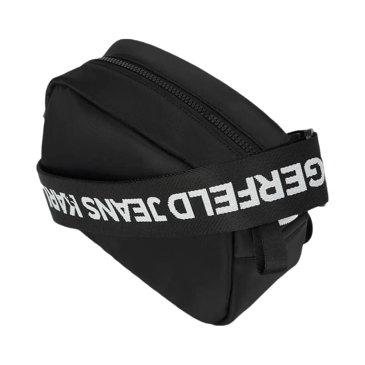 Karl Lagerfeld Logo Nylon Crossbody Bag Black