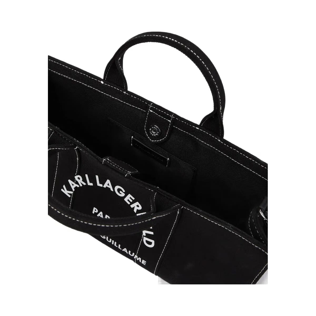 Karl Lagerfeld Rue St-Guillaume Elongated Tote Bag Black