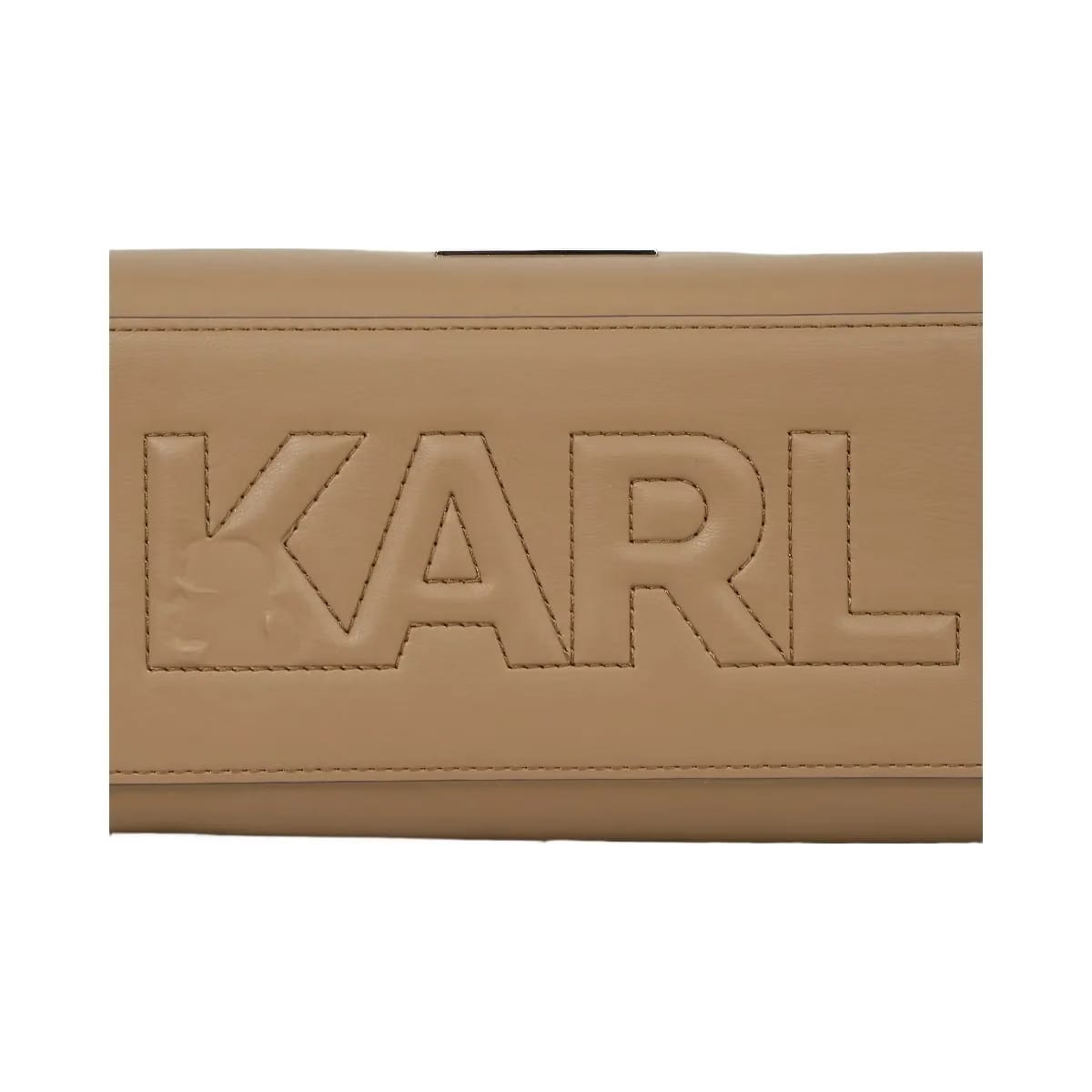 Karl Lagerfeld Ikon Smooth Small Tote Bag Mushroom Brown
