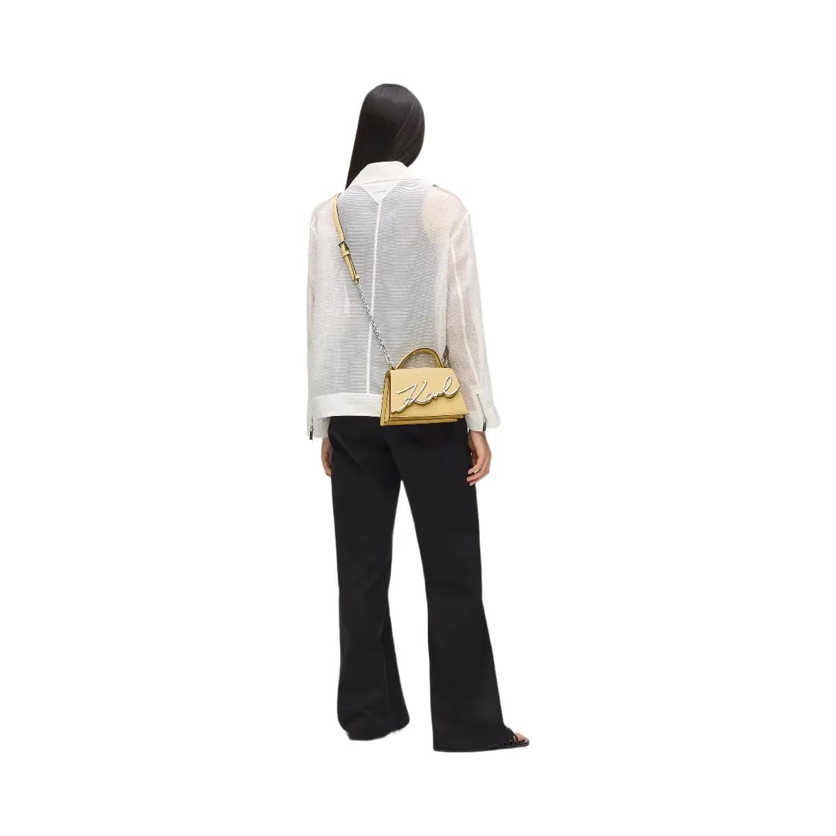 Karl Lagerfeld Signature Small Crossbody Bag Sunlight