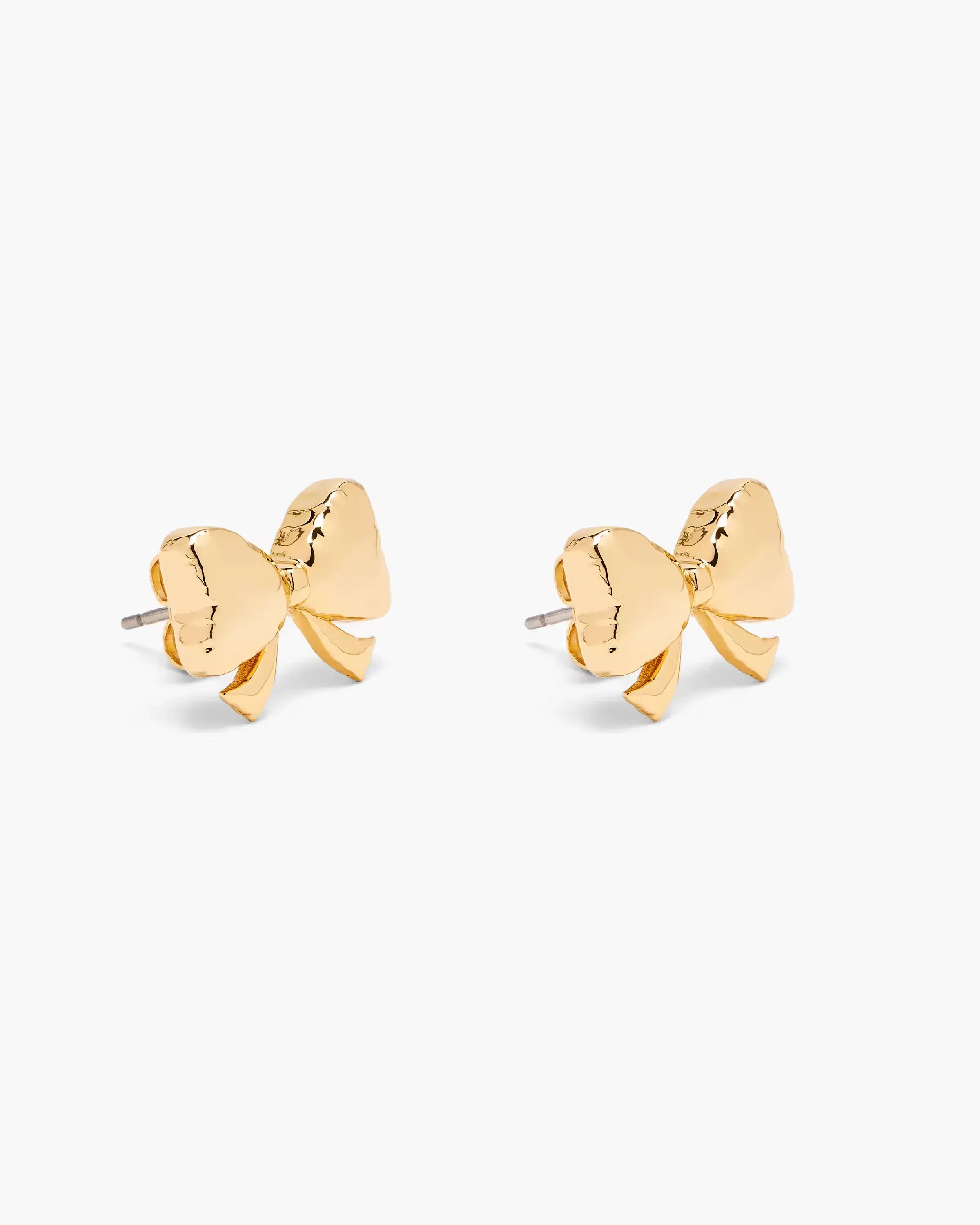 Marc Jacobs The Bow Stud Earrings Light Antique Gold