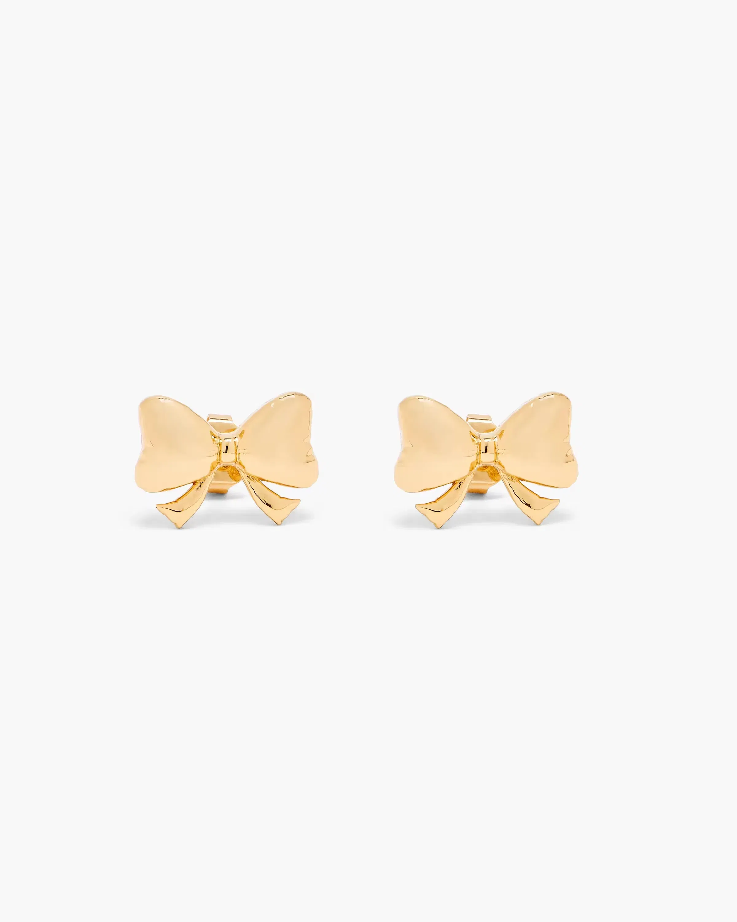 Marc Jacobs The Bow Stud Earrings Light Antique Gold