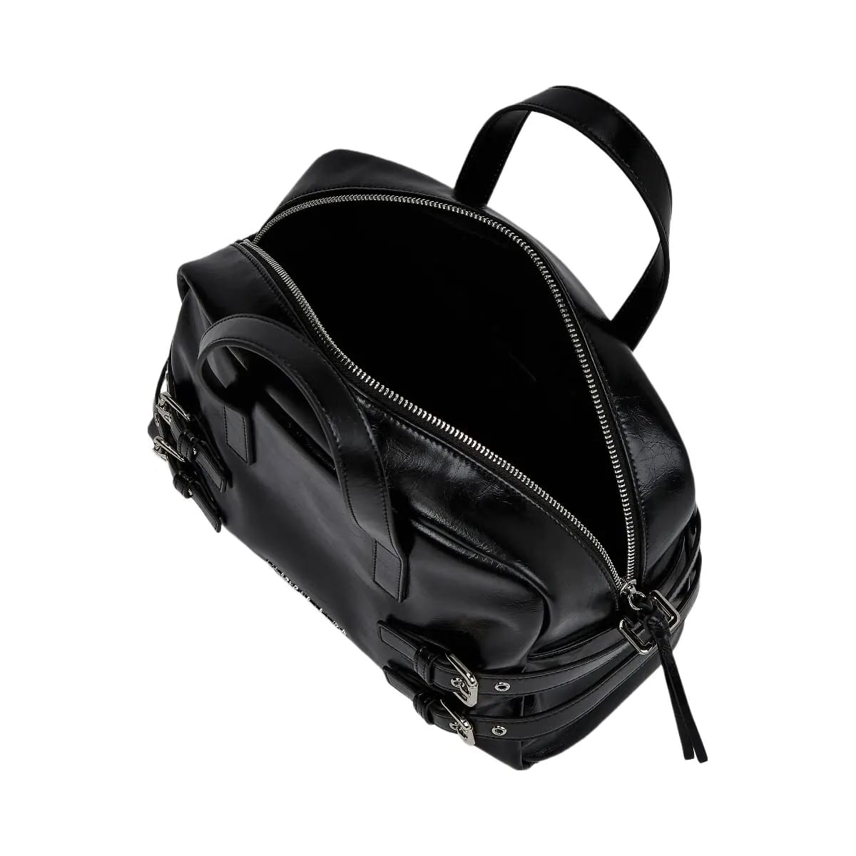 Karl Lagerfeld Buckle Bowling Bag Black