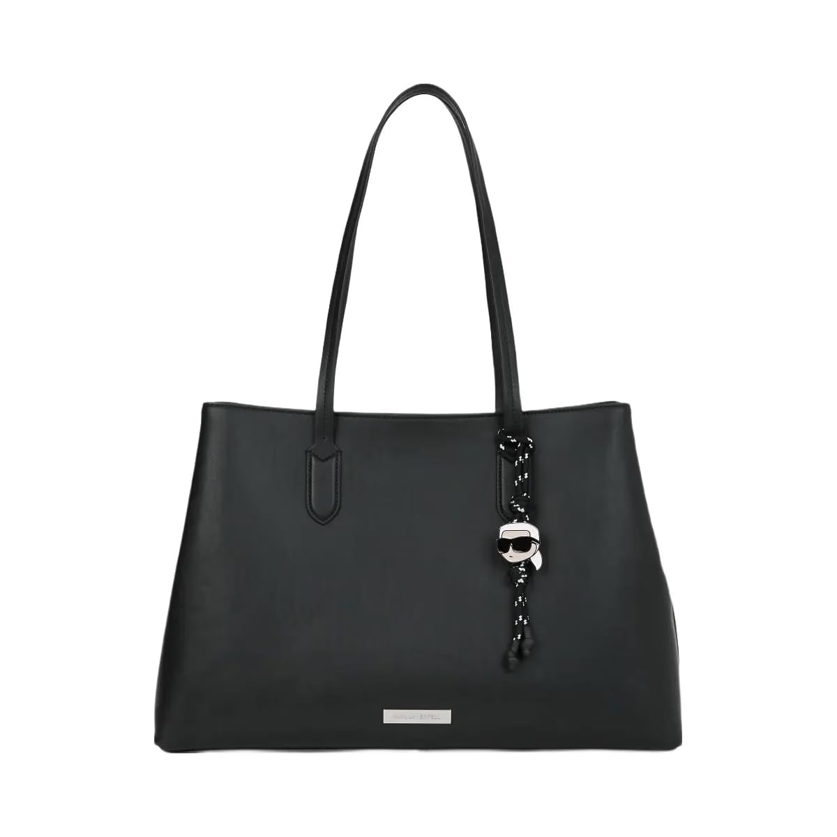 Karl Lagerfeld Ikon Smooth Large Tote Bag Black
