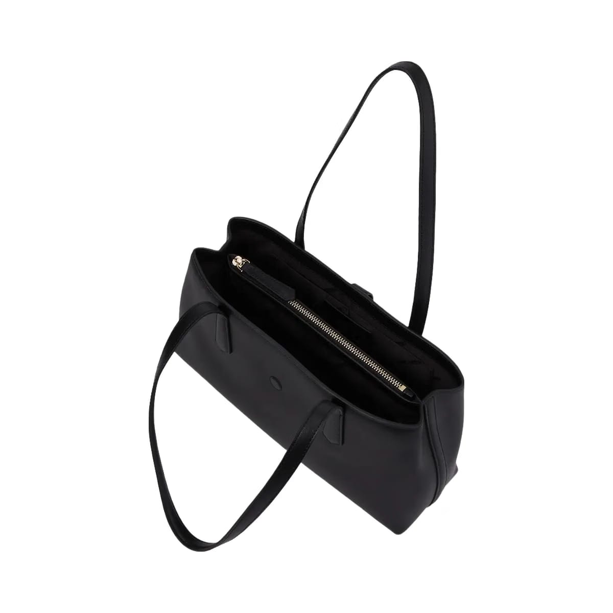 Karl Lagerfeld Autograph Padlock Tote Bag Black Gold