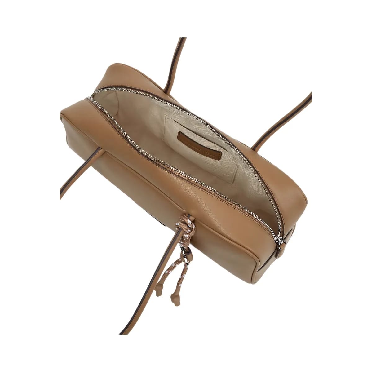 Karl Lagerfeld Ikon Smooth Rectangular Bag Mushroom Brown