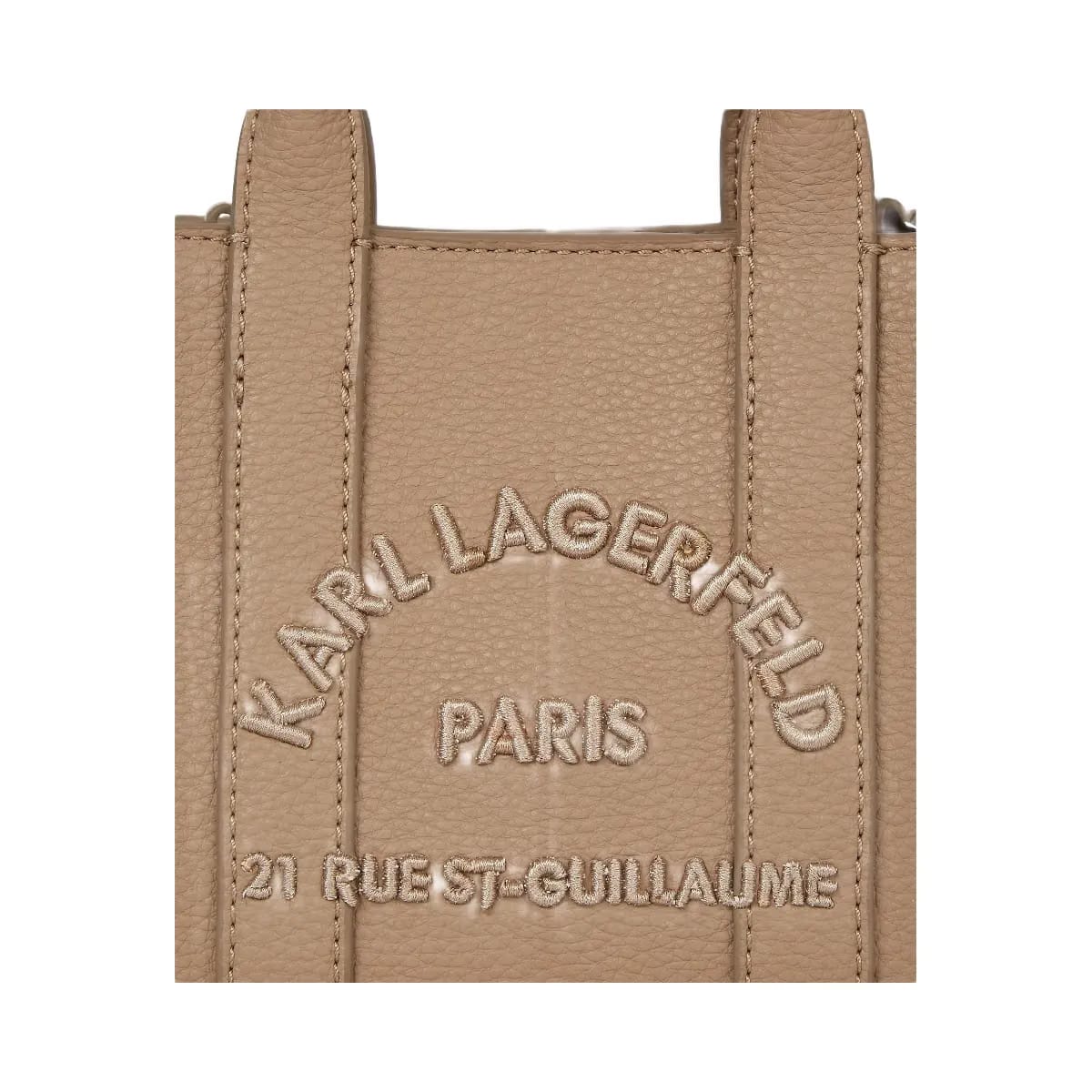 Karl Lagerfeld Rue St-Guillaume Mini Tote Bag Nougat