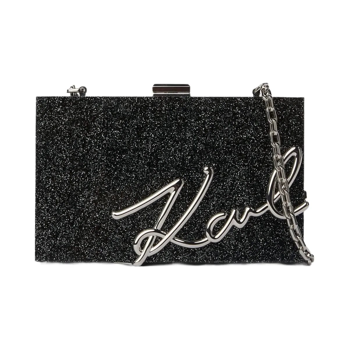 Karl Lagerfeld Soirée Clutch Black Embellishment