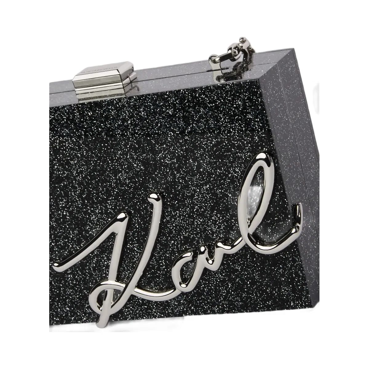 Karl Lagerfeld Soirée Clutch Black Embellishment