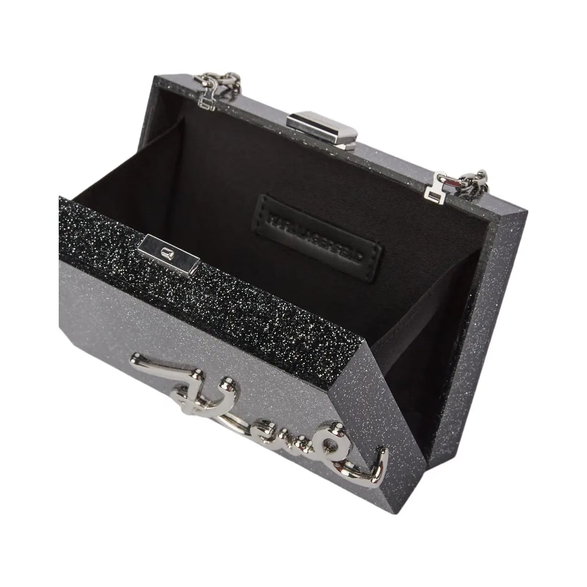 Karl Lagerfeld Soirée Clutch Black Embellishment