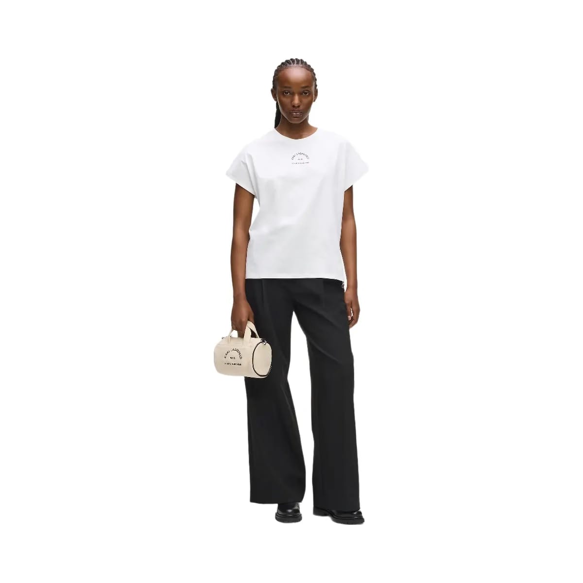 Karl Lagerfeld Rue St-Guillaume Mini Duffle Bag Natural