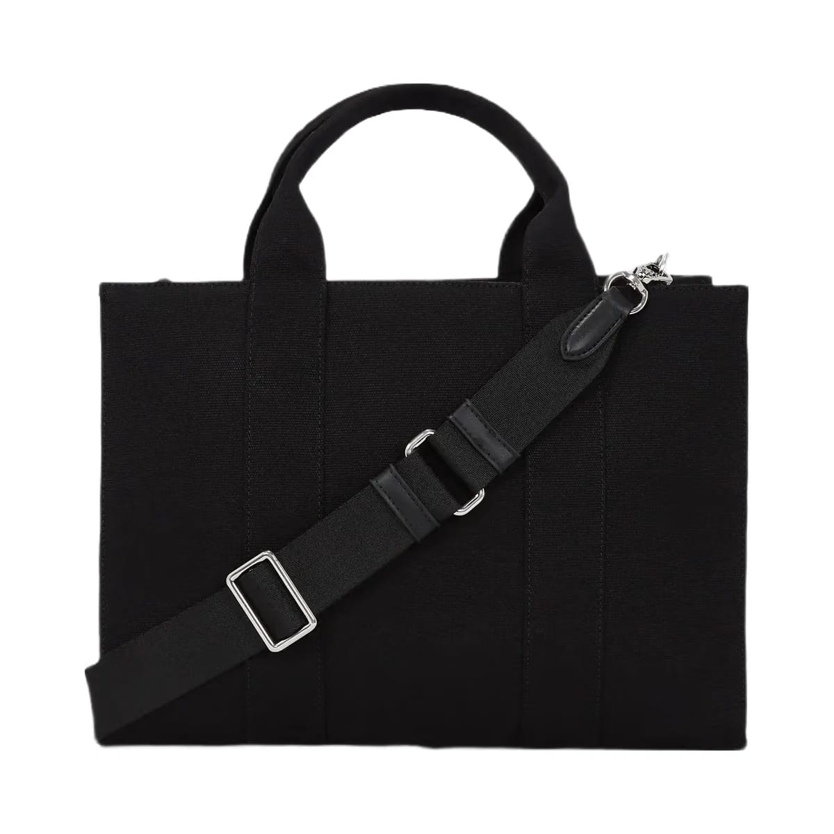 Karl Lagerfeld Ikon Aquarelle Canvas Tote Bag Black