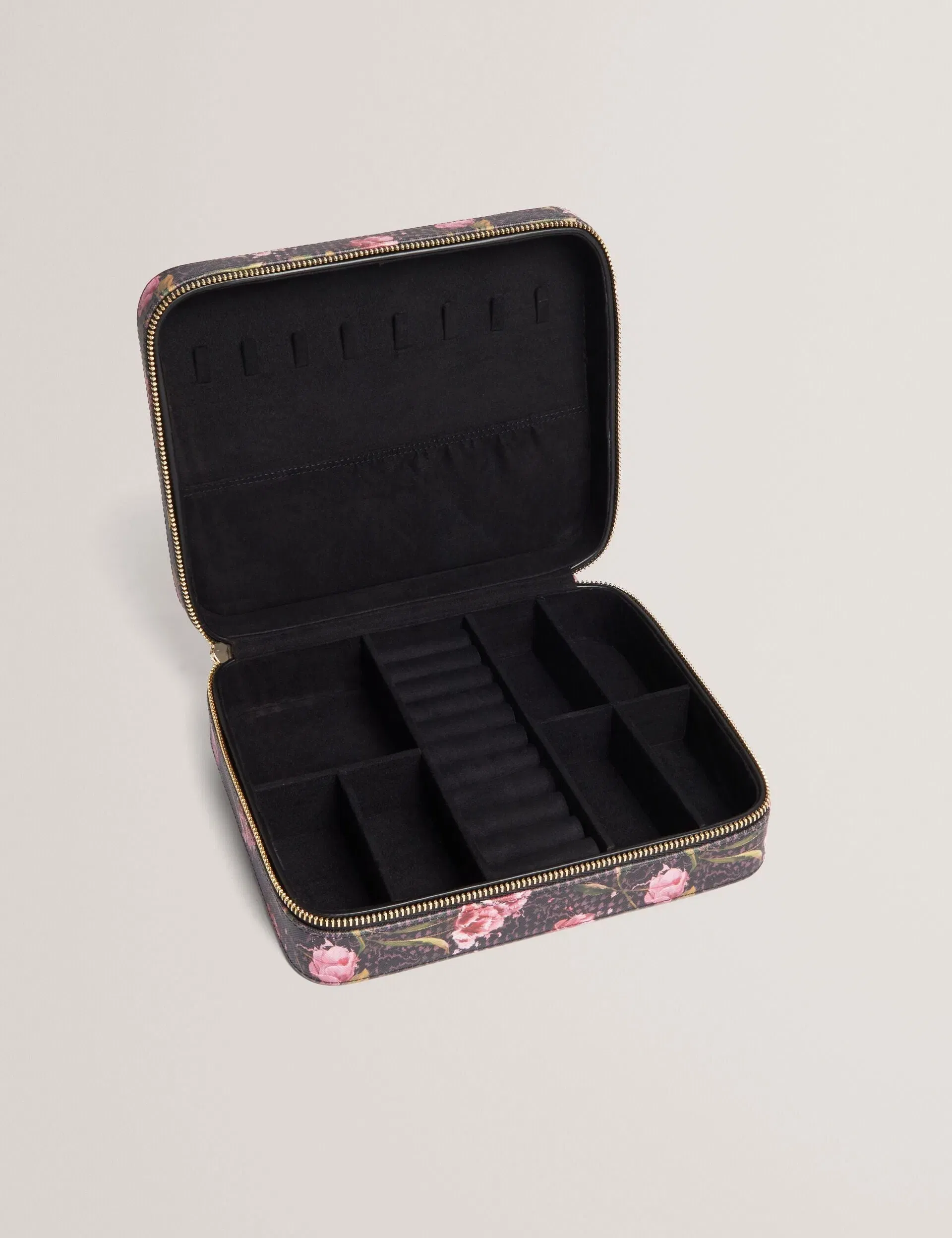 Ted Baker Tulbery Floral Print Pu Large Jewellery Case Women's
